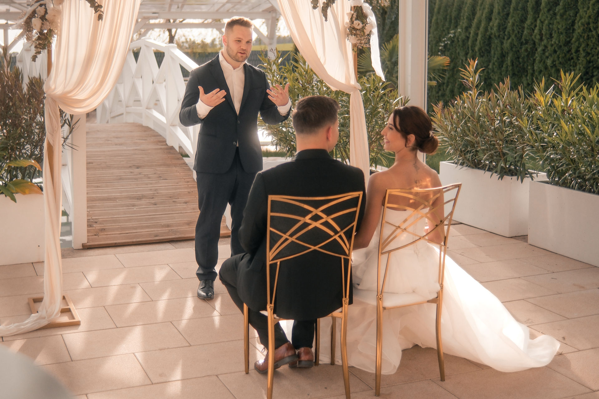 Trauung im Garten der Villa Durlangen