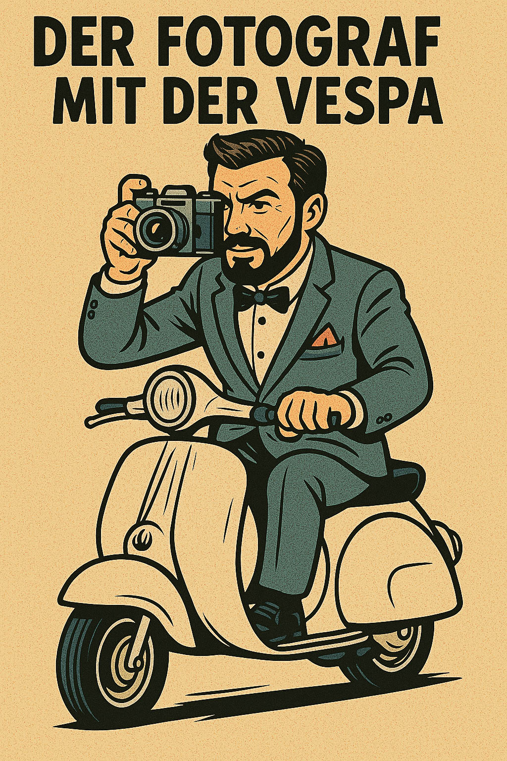 Der Fotograf mit der Vespa - Hochzeitsfotograf Stuttgart